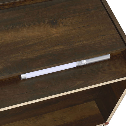 Geary - 2 Drawer Nightstand With LED Lights And USB Charging Ports - The Sleep Loft - Online Mattress Showroom NYC