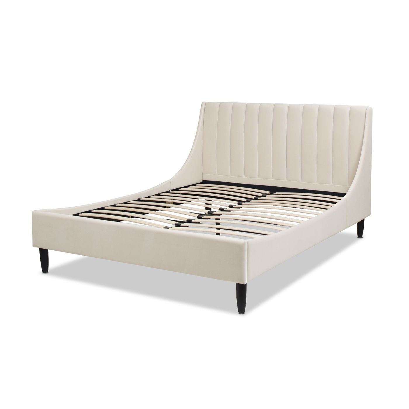 Aspen - Vertical Tufted Modern Headboard Platform Bed Set - The Sleep Loft - Online Mattress Showroom NYC