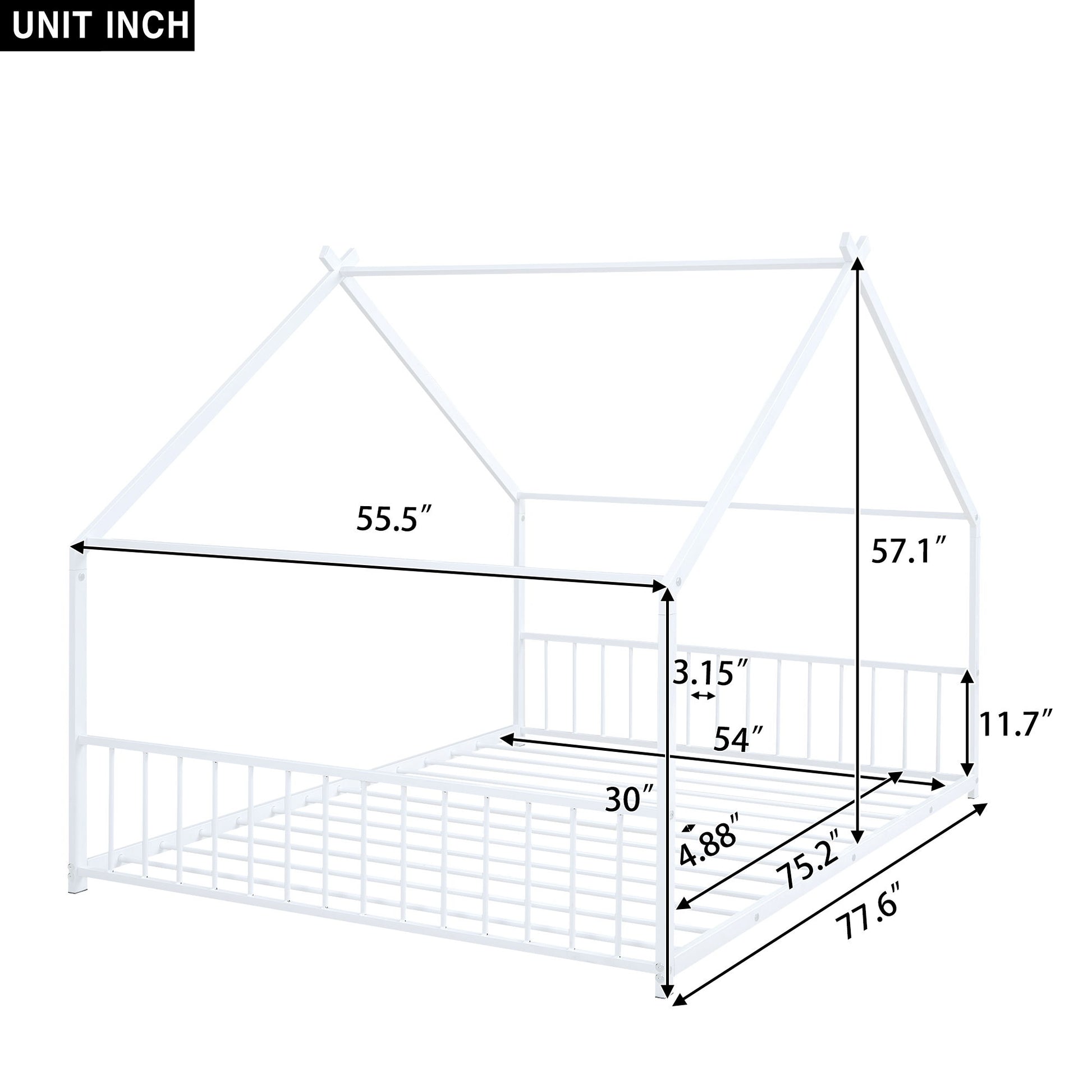 Metal House Bed - The Sleep Loft - Online Mattress Showroom NYC