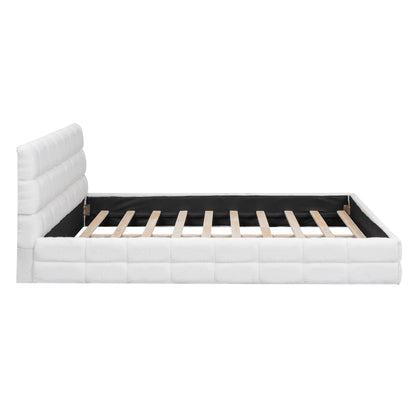 Upholstered Platform Bed With Headboard - The Sleep Loft - Online Mattress Showroom NYC
