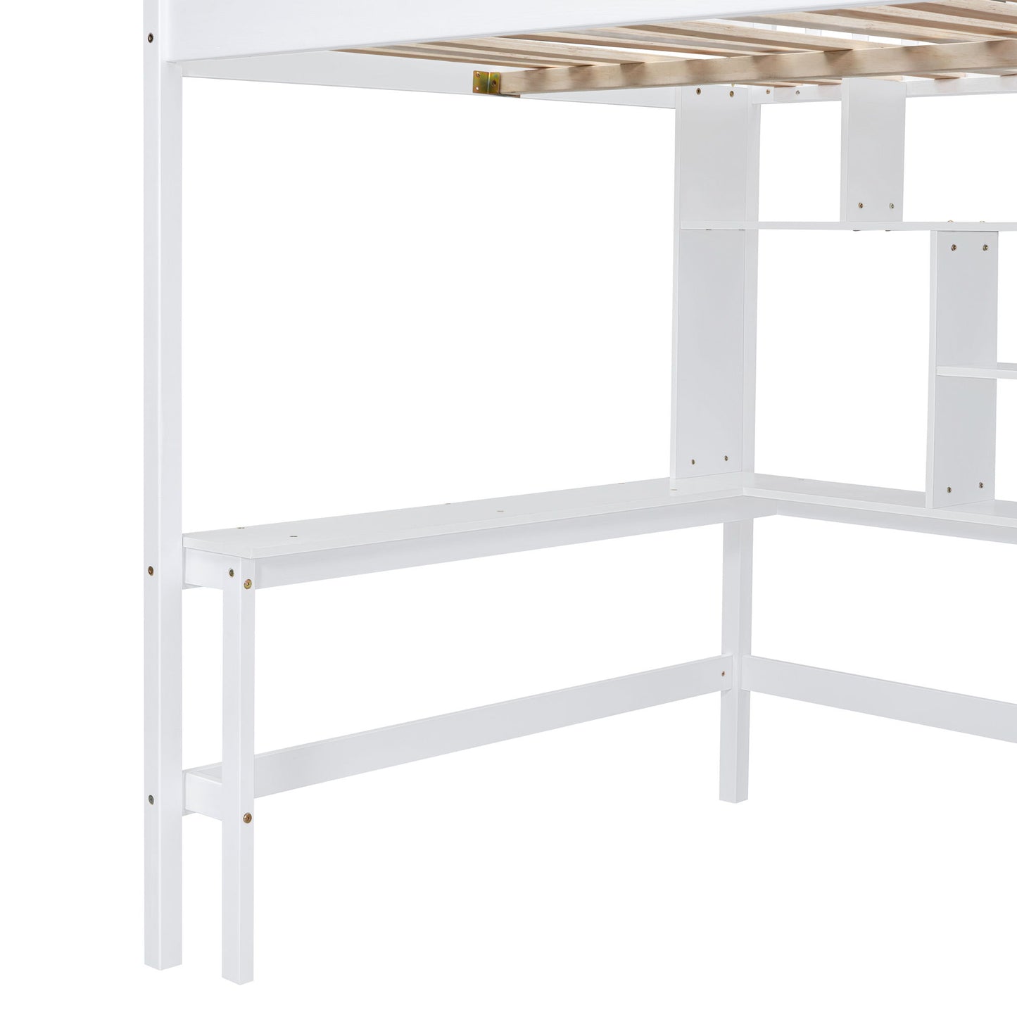 Loft Bed With Bookshelf, Drawers, Desk, And Wardrobe - The Sleep Loft - Online Mattress Showroom NYC