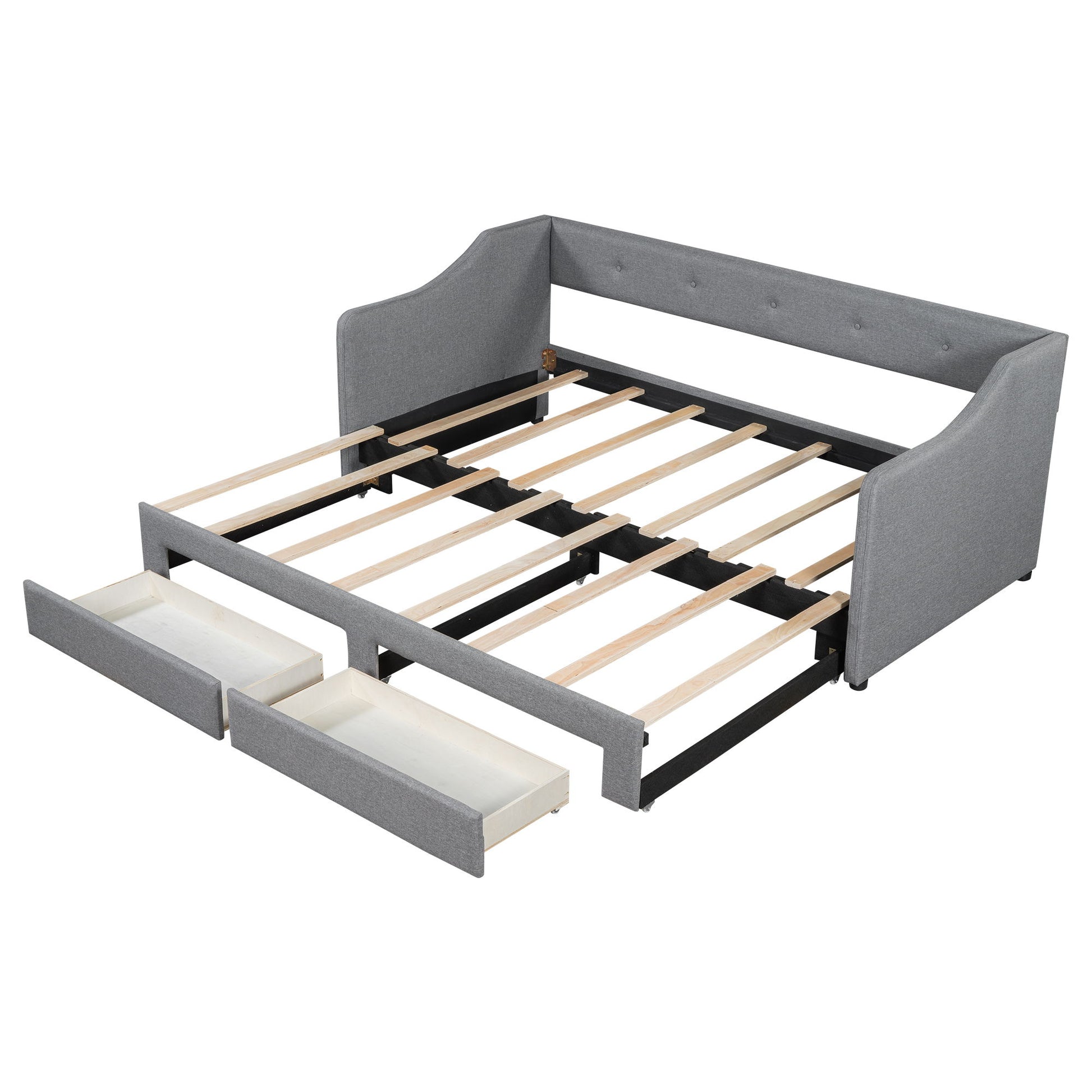 Upholstered Daybed With 2 Drawers - The Sleep Loft - Online Mattress Showroom NYC