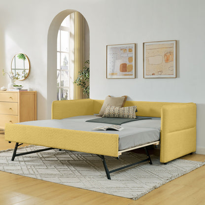Upholstered Daybed With Pop Up Trundle - The Sleep Loft - Online Mattress Showroom NYC