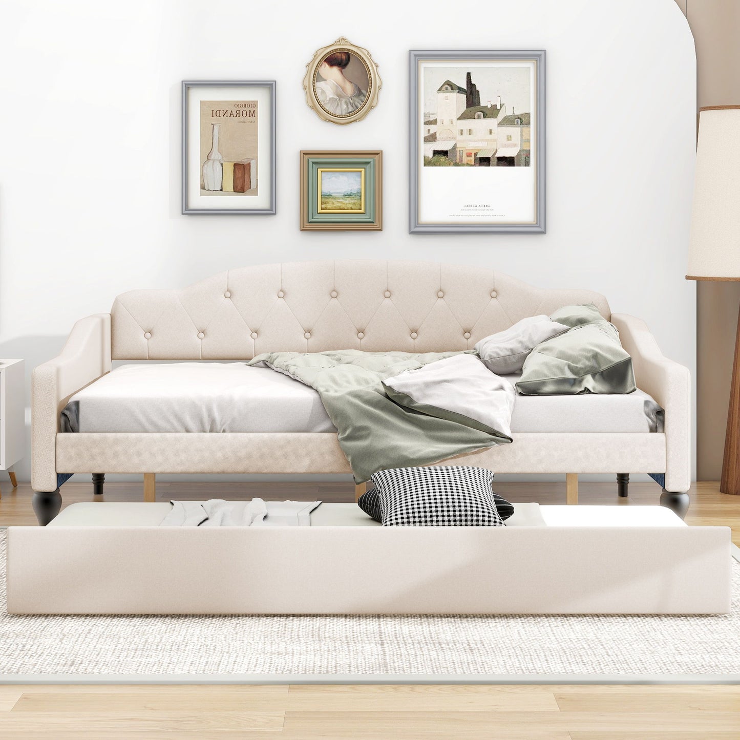 Upholstered Tufted Daybed - The Sleep Loft - Online Mattress Showroom NYC