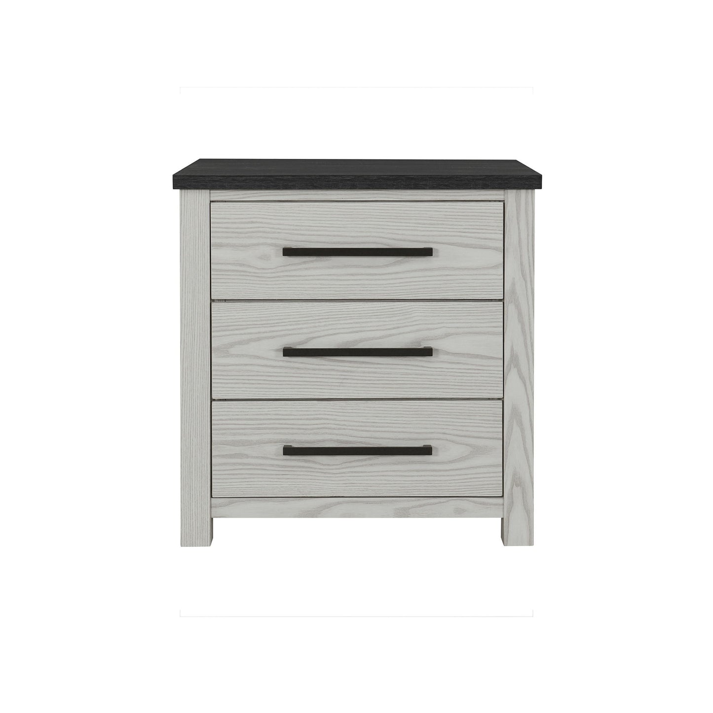 Avery - Nightstand With Top Spacious Drawers, Block Feet - Beige - The Sleep Loft - Online Mattress Showroom NYC