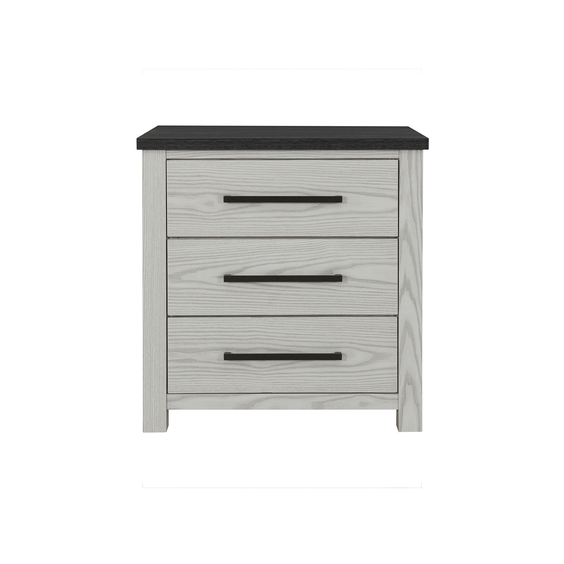 Avery - Nightstand With Top Spacious Drawers, Block Feet - Beige - The Sleep Loft - Online Mattress Showroom NYC