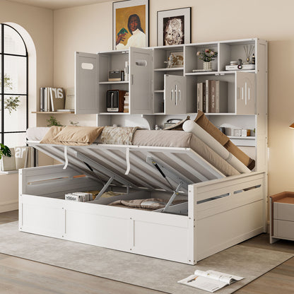 Daybed With All-In-One Cabinet And Shelf - The Sleep Loft - Online Mattress Showroom NYC