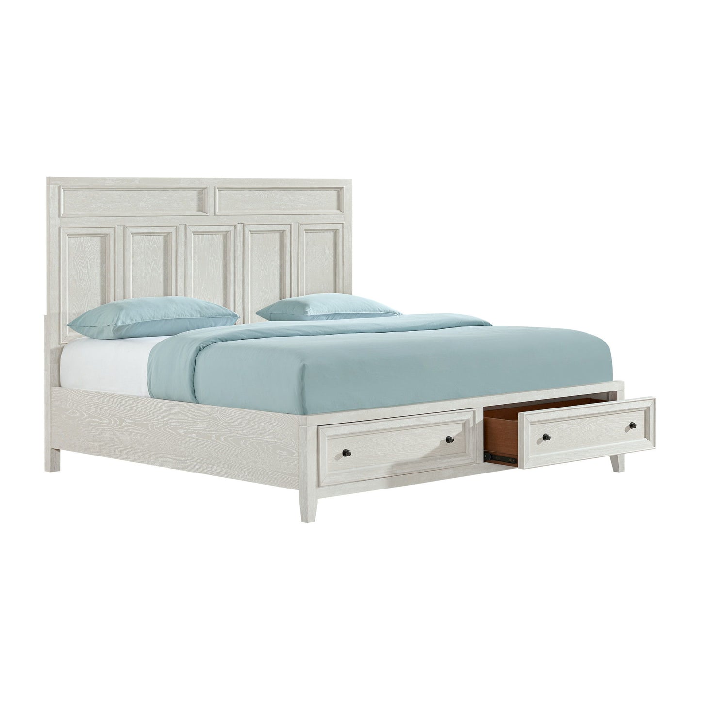 Storage Bed With Panel Headboard And Spacious Footboard Drawers - The Sleep Loft - Online Mattress Showroom NYC