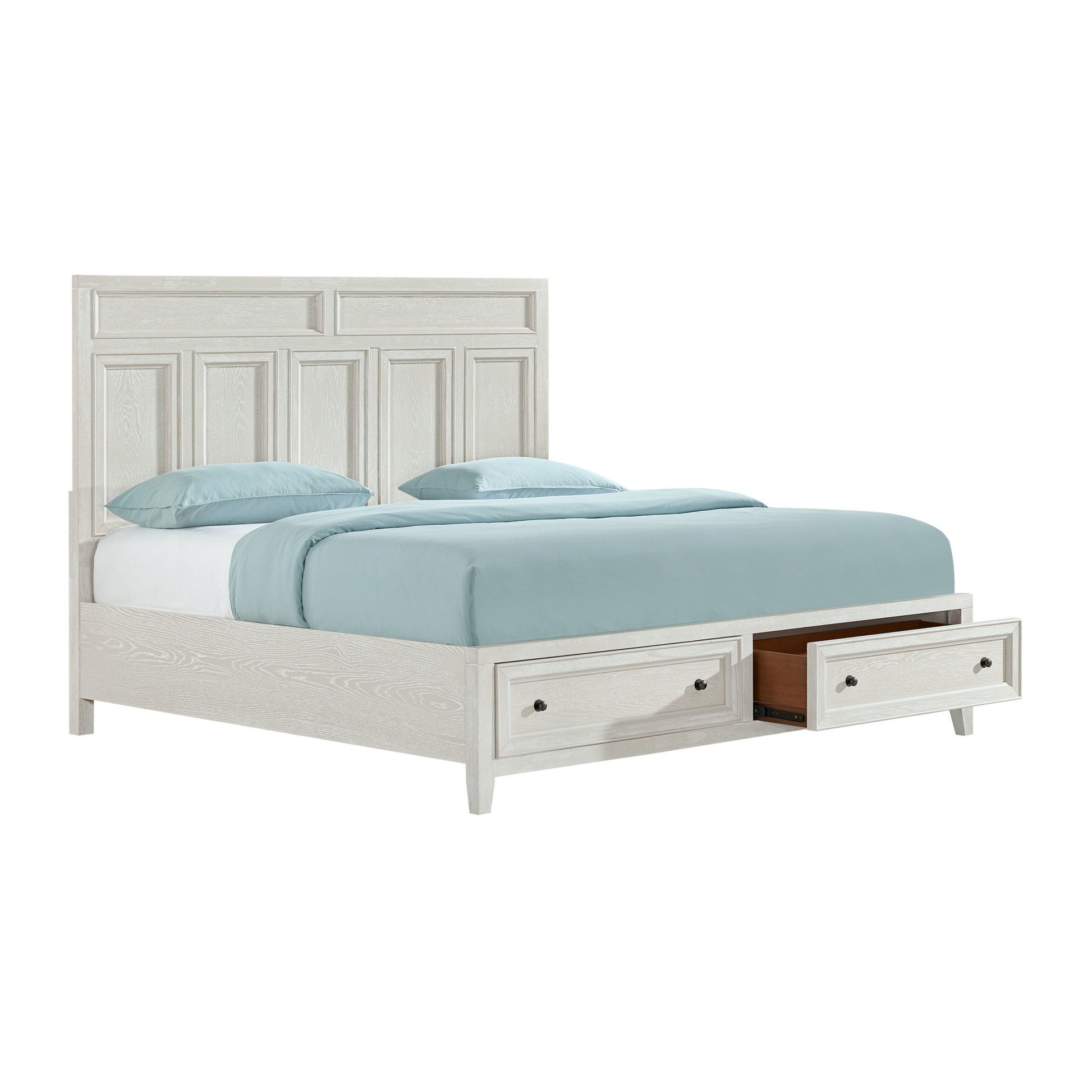 Storage Bed With Panel Headboard And Spacious Footboard Drawers - The Sleep Loft - Online Mattress Showroom NYC