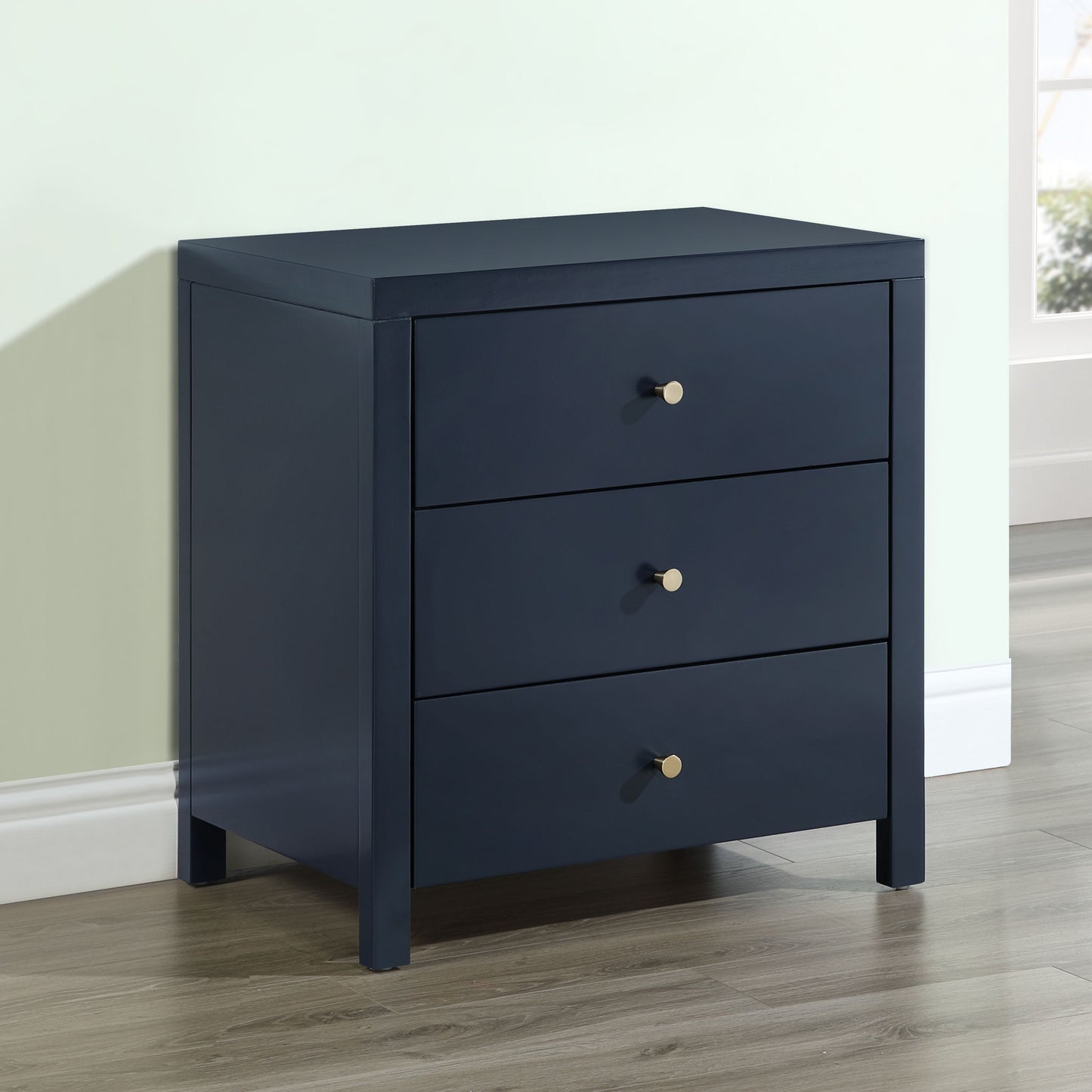 Nevarre - 3 Drawer Nightstand - The Sleep Loft - Online Mattress Showroom NYC