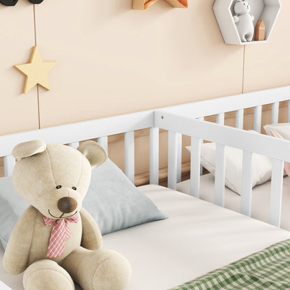 Double Floor Bed With Fence, Guardrails, Without Door - The Sleep Loft - Online Mattress Showroom NYC