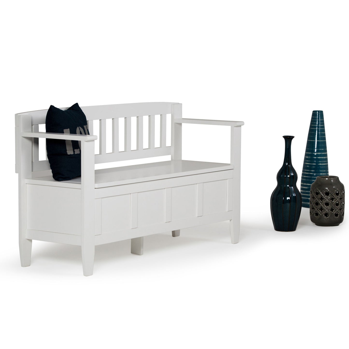 Brooklyn - Handcrafted Entryway Storage Bench - The Sleep Loft - Online Mattress Showroom NYC