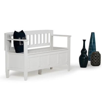 Brooklyn - Handcrafted Entryway Storage Bench - The Sleep Loft - Online Mattress Showroom NYC