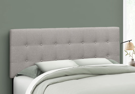 Queen Size, Bed Headboard Only, Upholstered, Durable Construction - Gray - The Sleep Loft - Online Mattress Showroom NYC