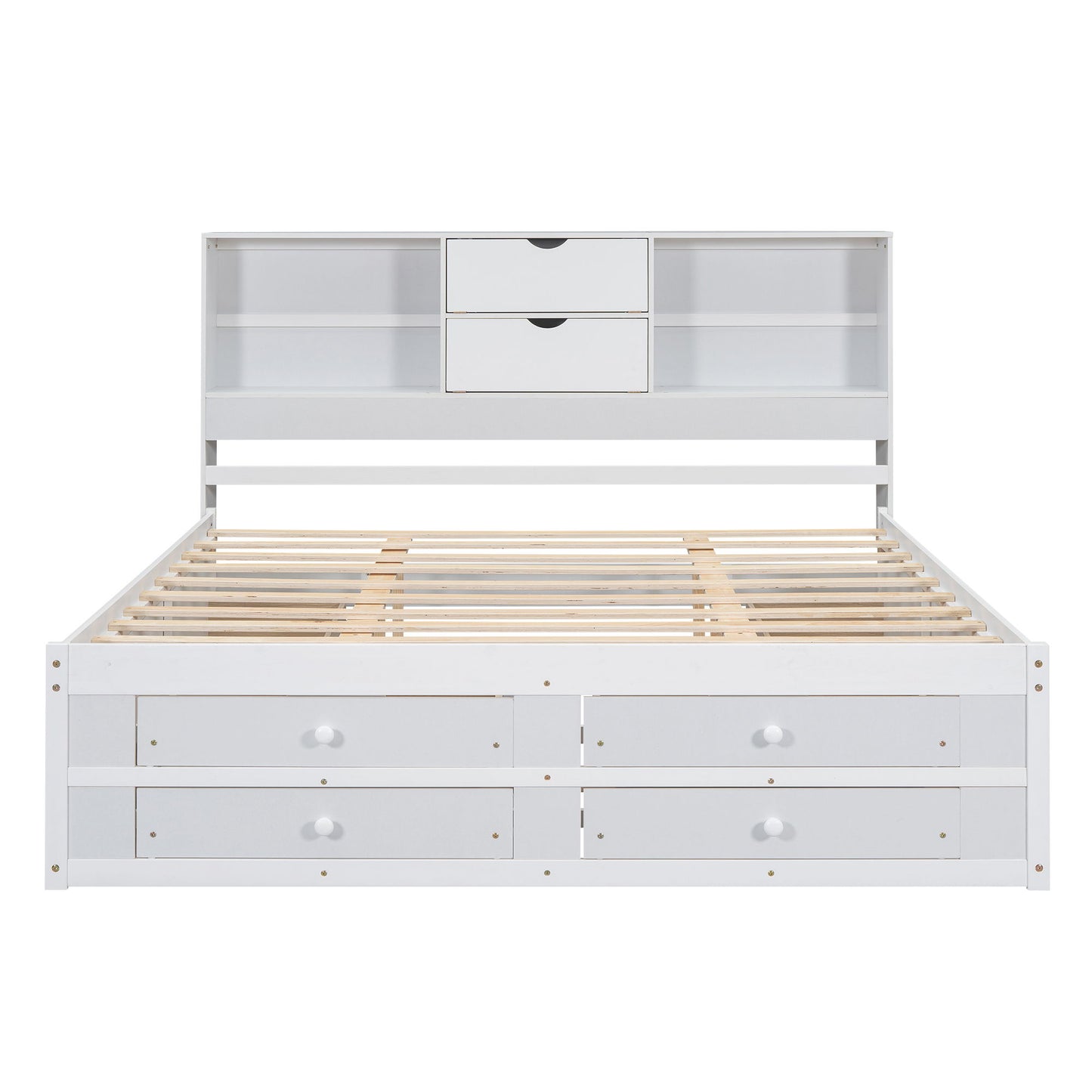 Platform Bed With Storage Headboard And 8 Drawers - The Sleep Loft - Online Mattress Showroom NYC