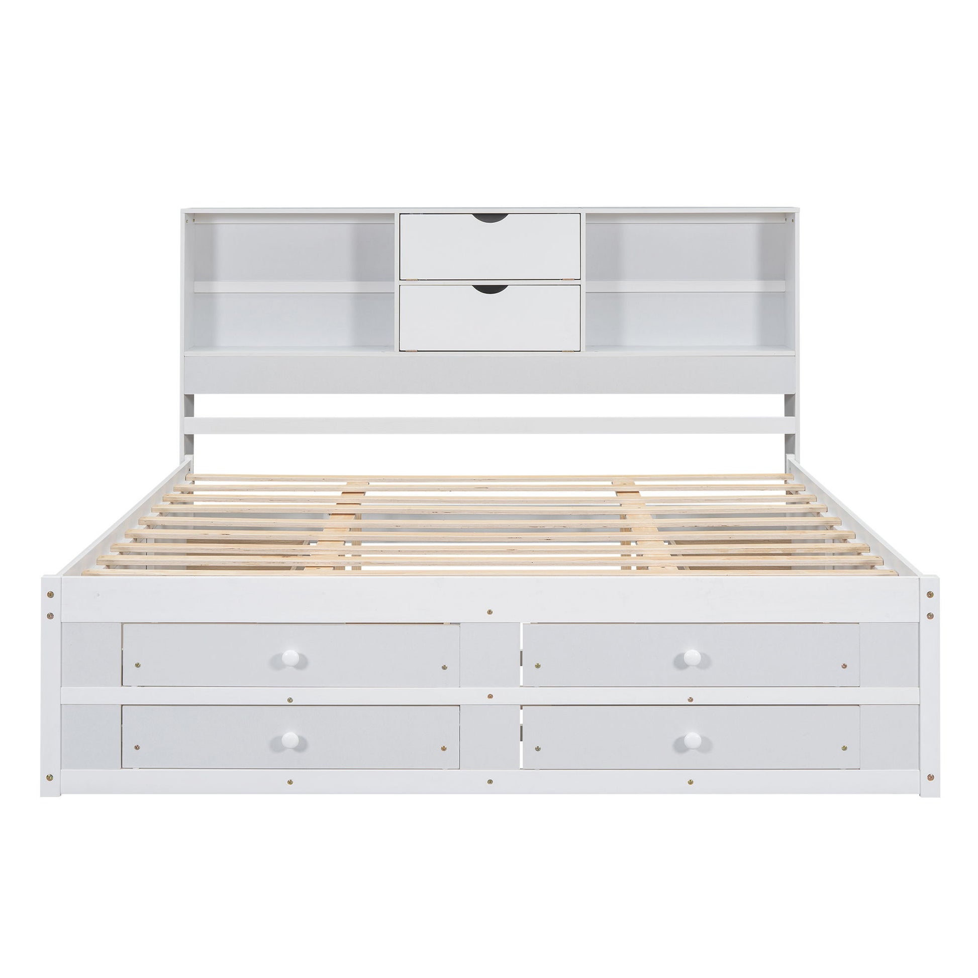 Platform Bed With Storage Headboard And 8 Drawers - The Sleep Loft - Online Mattress Showroom NYC