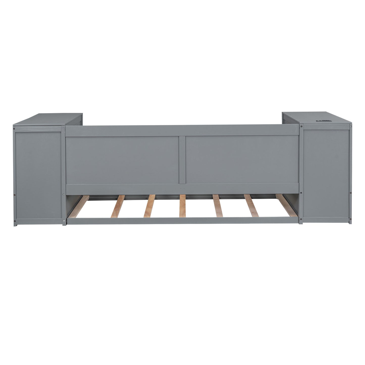 Daybed With Storage Arms, Trundle And Charging Station - The Sleep Loft - Online Mattress Showroom NYC