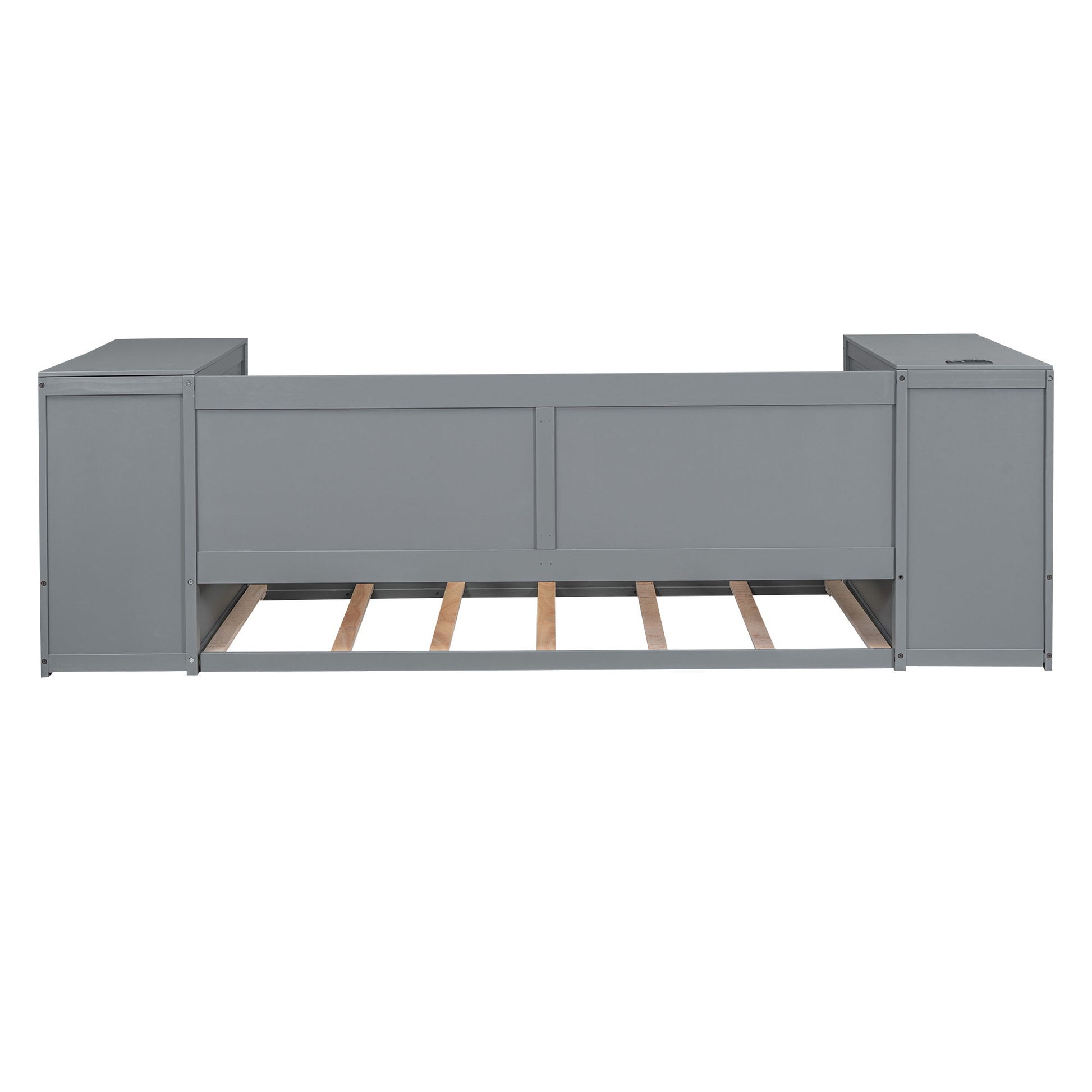 Daybed With Storage Arms, Trundle And Charging Station - The Sleep Loft - Online Mattress Showroom NYC