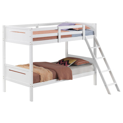 Bunk Bed With Built In Ladder, Safety Guardrails And Angled Access Step - The Sleep Loft - Online Mattress Showroom NYC