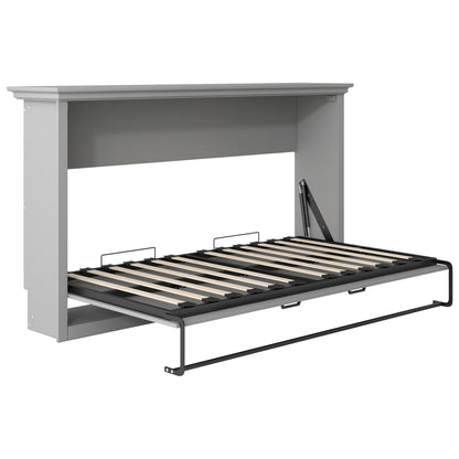 Twin Size Murphy Bed With Cabinet Storage - Gray - The Sleep Loft - Online Mattress Showroom NYC