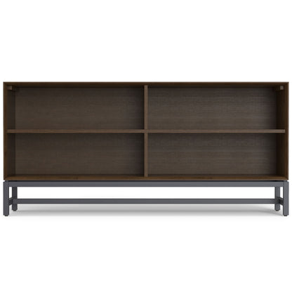 Banting - Low Wide Bookcase - Walnut Brown - The Sleep Loft - Online Mattress Showroom NYC