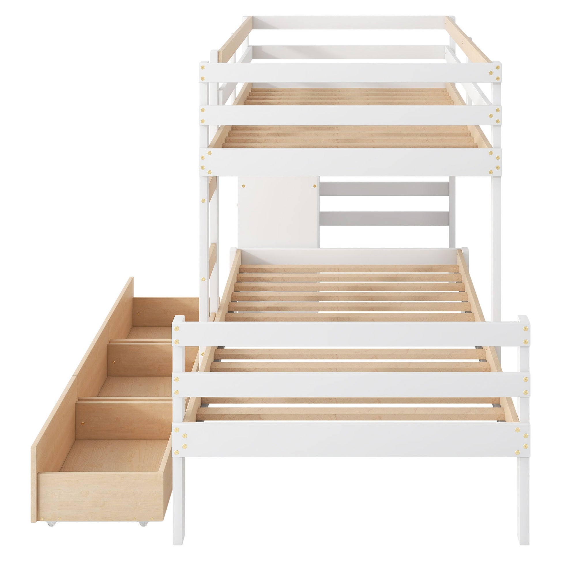 Loft Bunk Bed With Drawers And Ladder - The Sleep Loft - Online Mattress Showroom NYC