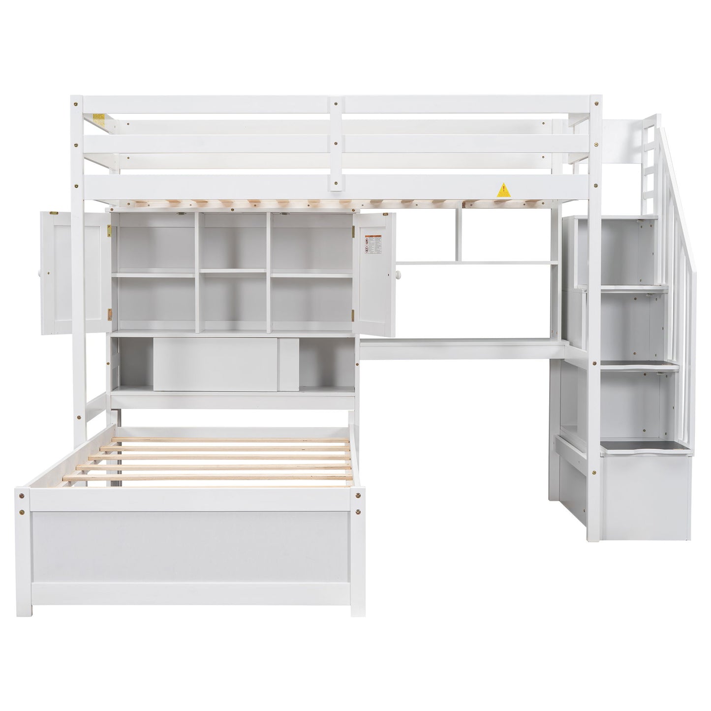 Loft Bed With Built In Desk And Staircase - The Sleep Loft - Online Mattress Showroom NYC