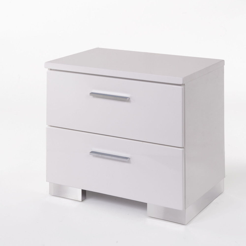 Lorimar - Nightstand - White - The Sleep Loft - Online Mattress Showroom NYC