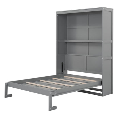 Murphy Wall Bed With Shelves, Space Saving - The Sleep Loft - Online Mattress Showroom NYC
