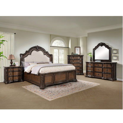 Nightstand, 3 Drawers - Brown / Coffee - The Sleep Loft - Online Mattress Showroom NYC