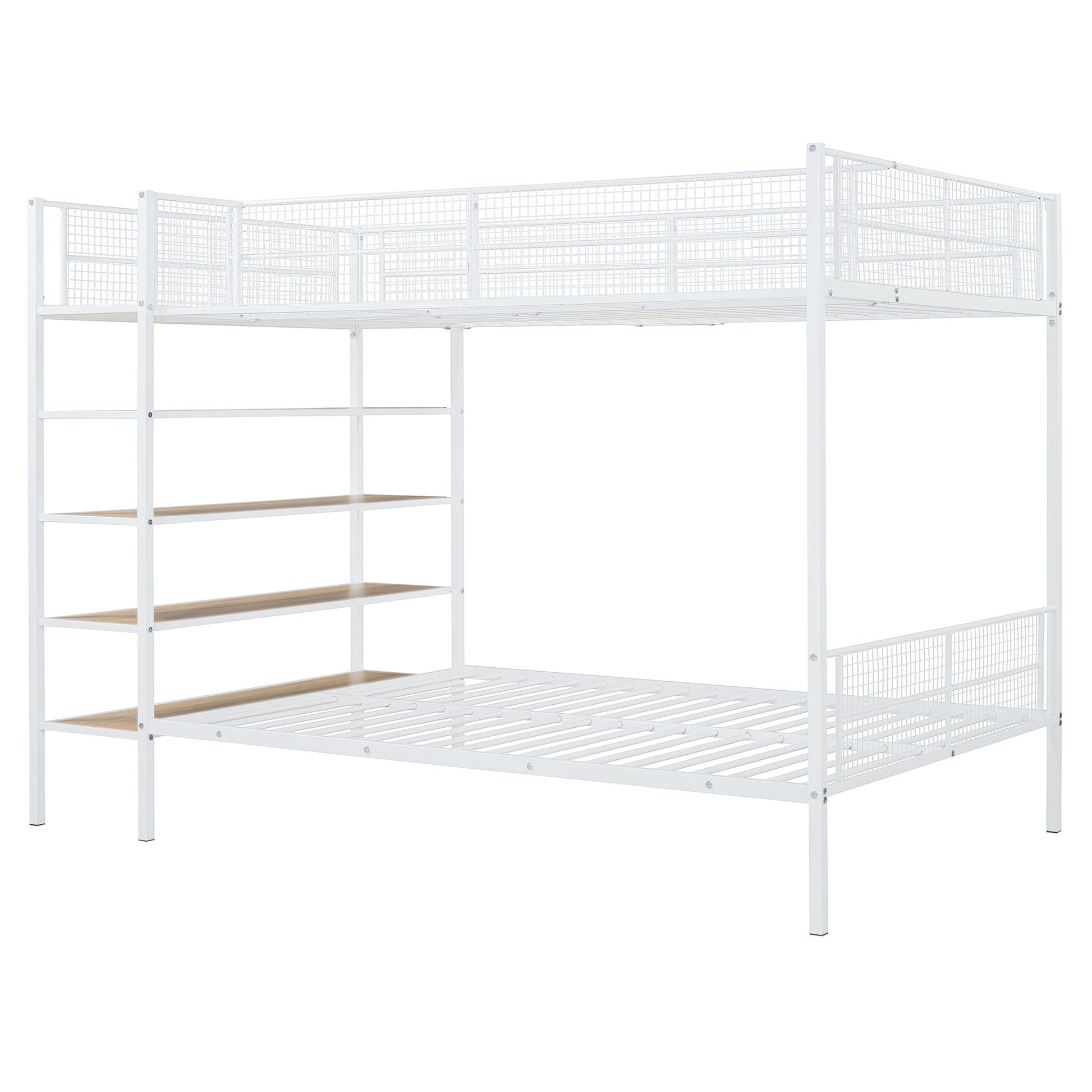Bunk Bed With 5 Tier Shelves - The Sleep Loft - Online Mattress Showroom NYC