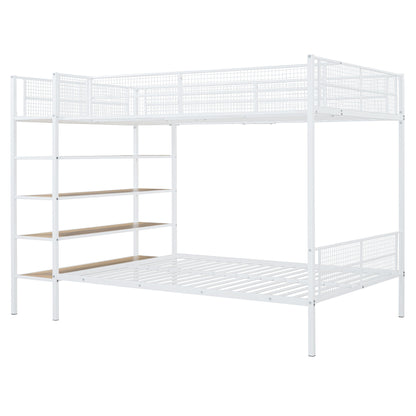 Bunk Bed With 5 Tier Shelves - The Sleep Loft - Online Mattress Showroom NYC