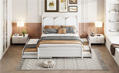 Platform Bed With With 2 Big Drawers And Trundle - The Sleep Loft - Online Mattress Showroom NYC
