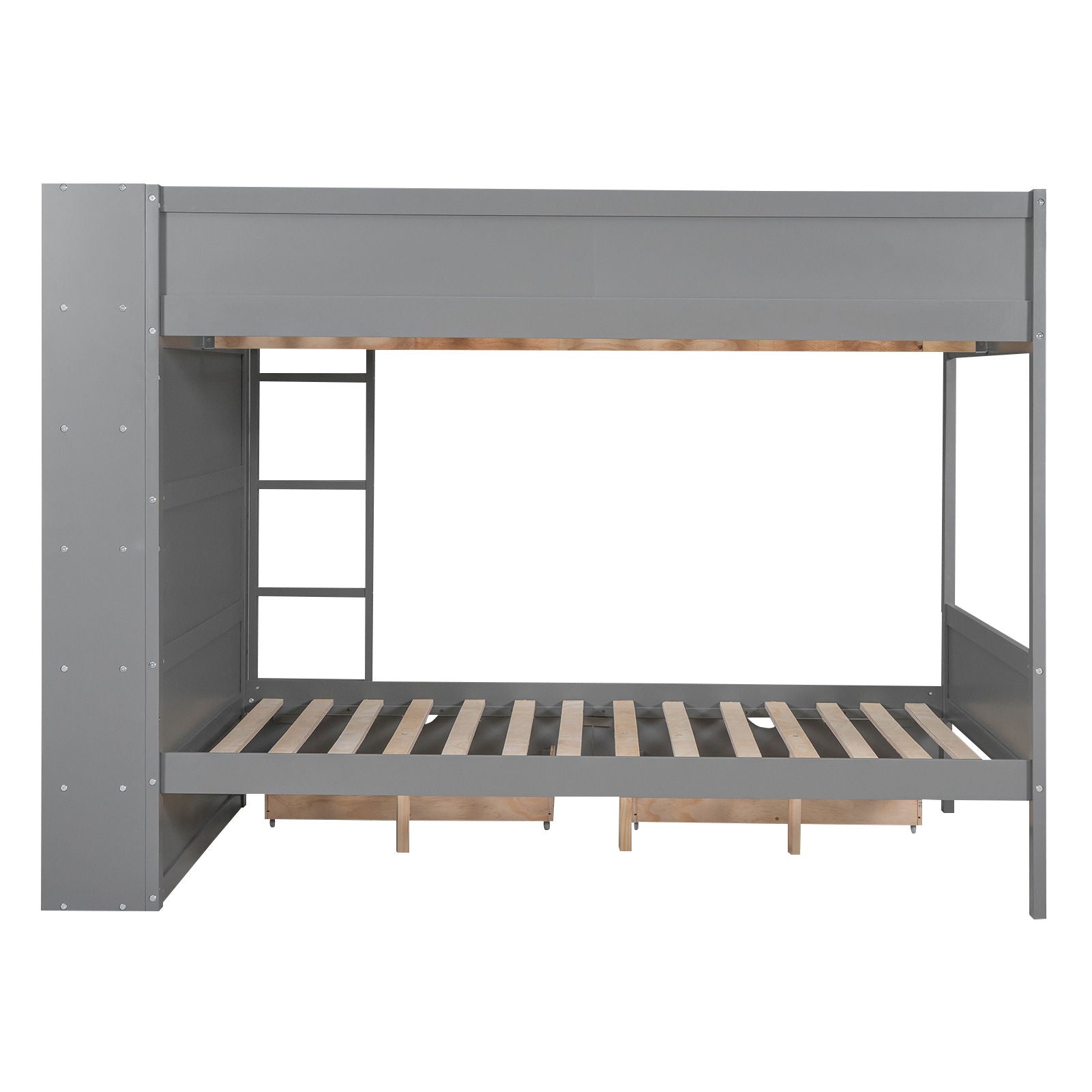 Bunk Bed With 2 Drawers And Multi Layer Cabinet - The Sleep Loft - Online Mattress Showroom NYC