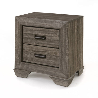 Lyndon - Weathered Grain Nightstand - Gray - The Sleep Loft - Online Mattress Showroom NYC