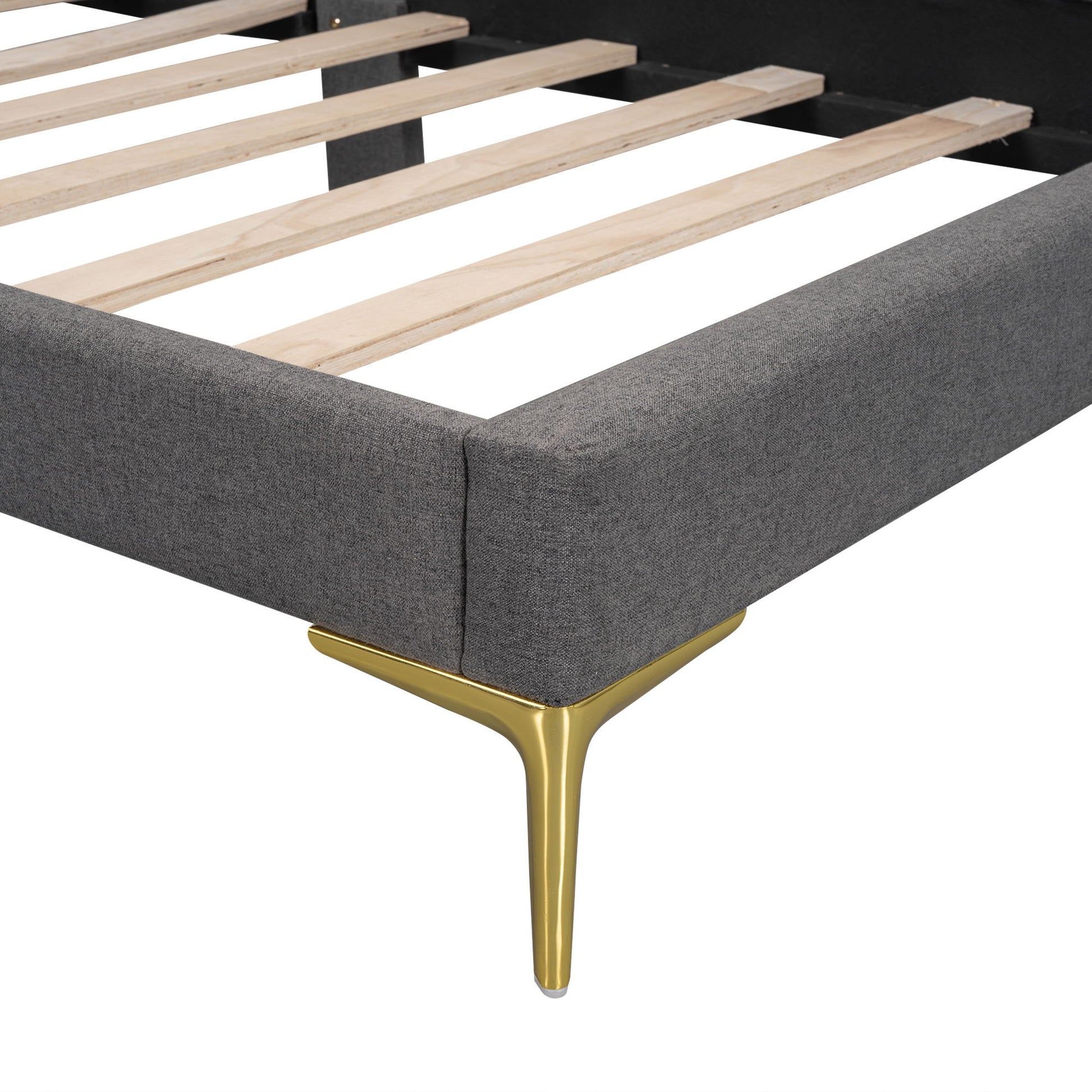 Upholstered Daybed With Headboard And Armrest, Support Legs - The Sleep Loft - Online Mattress Showroom NYC