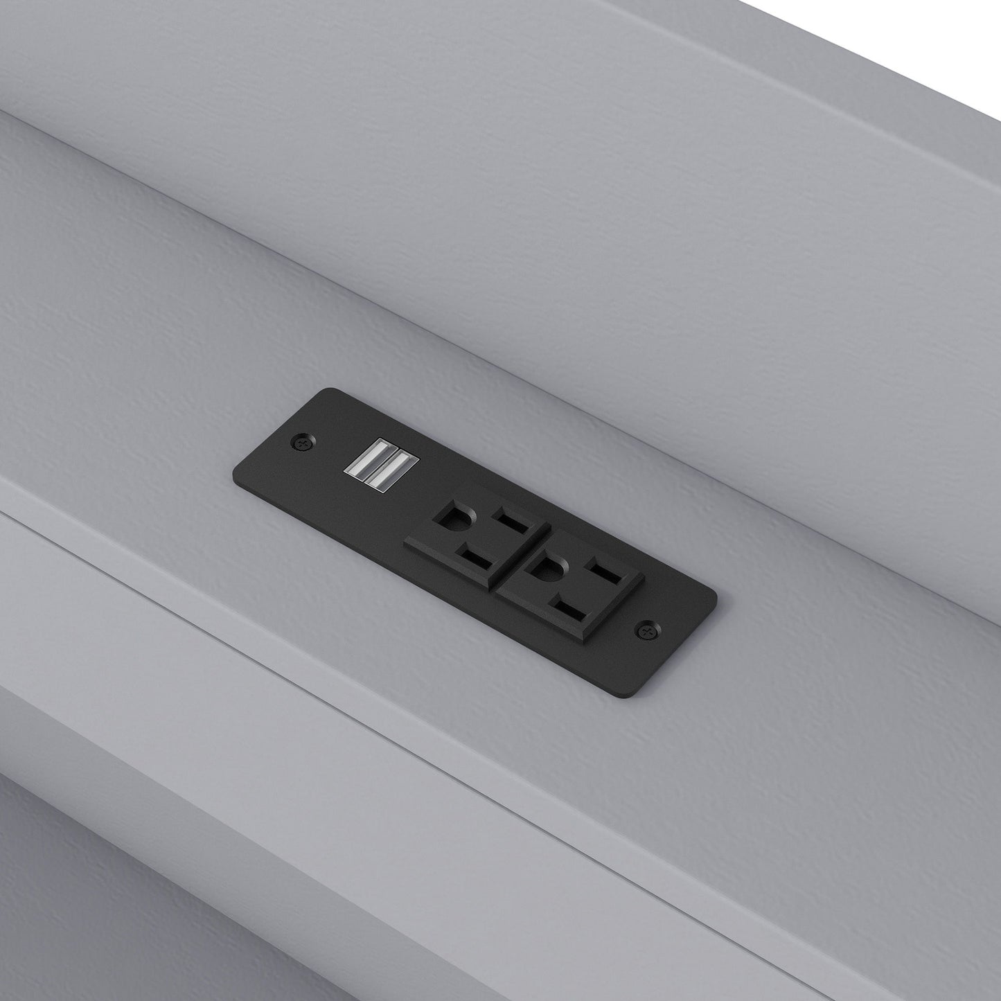 Platform Bed With LED Headboard, Charging Station, Trundle And 2 Drawers - The Sleep Loft - Online Mattress Showroom NYC