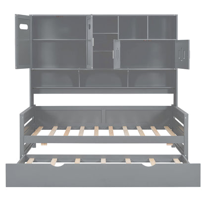 Daybed With All-In-One Cabinet And Shelf - The Sleep Loft - Online Mattress Showroom NYC