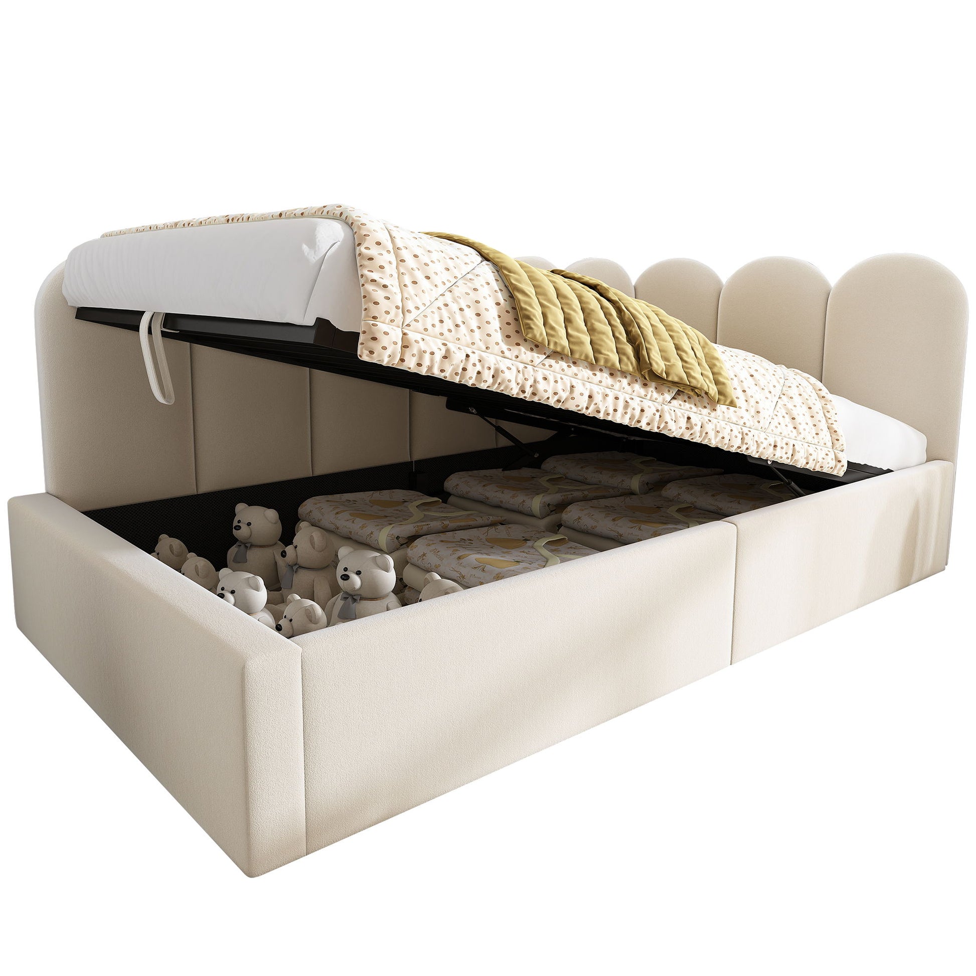 Upholstered Daybed With Metal Slatted Base - The Sleep Loft - Online Mattress Showroom NYC
