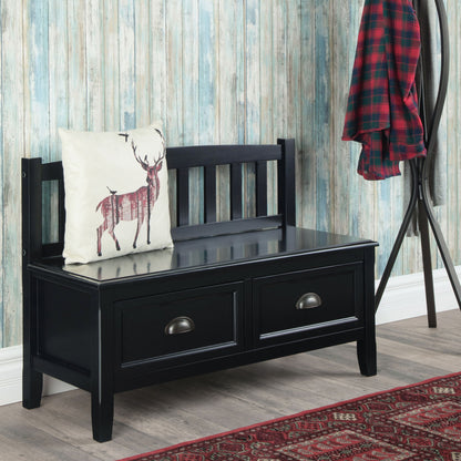 Burlington - Entryway Storage Bench With Drawers - The Sleep Loft - Online Mattress Showroom NYC