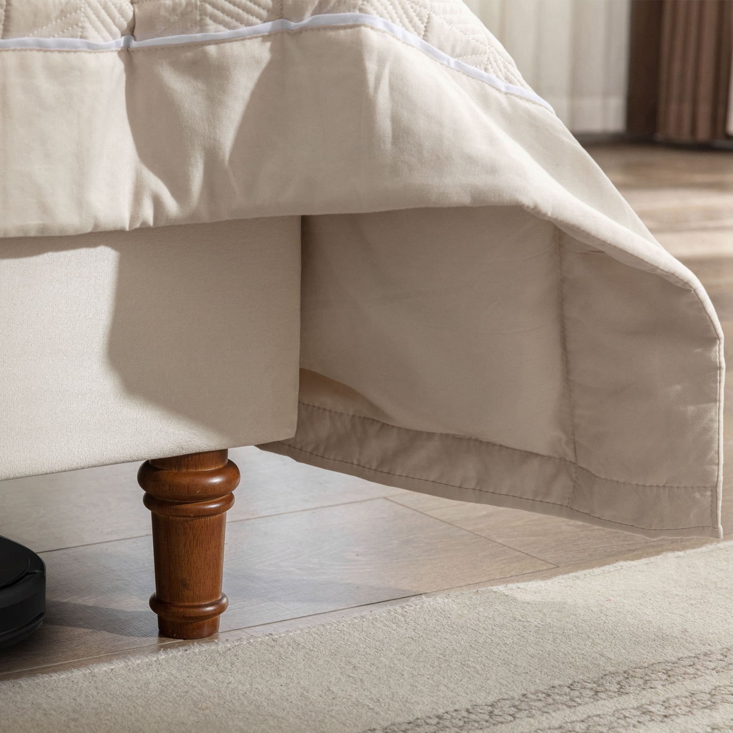 Peyton - Upholstered Bed With 54" High Headboard, Traditional Hand Buttoned Tufting - The Sleep Loft - Online Mattress Showroom NYC