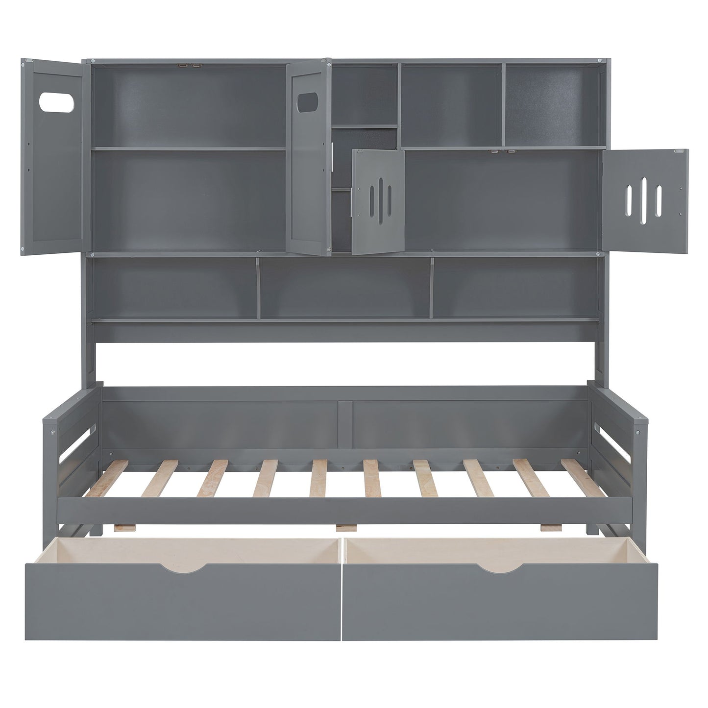 Daybed With All-In-One Cabinet And Shelf - The Sleep Loft - Online Mattress Showroom NYC