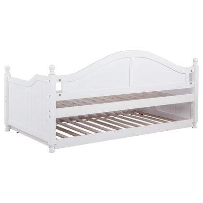 Twin Daybed With Trundle Storage Bed - White - The Sleep Loft - Online Mattress Showroom NYC