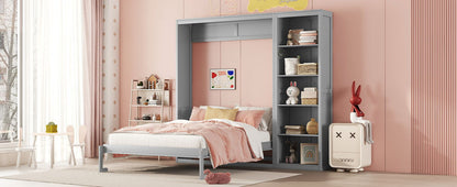 Murphy Wall Bed With Shelves - The Sleep Loft - Online Mattress Showroom NYC