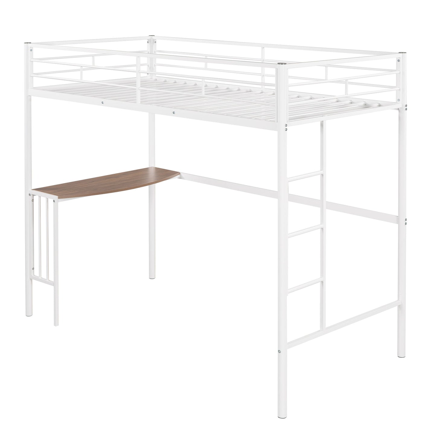 Bunk Bed With Desk, Ladder And Quality Slats For Bedroom - The Sleep Loft - Online Mattress Showroom NYC