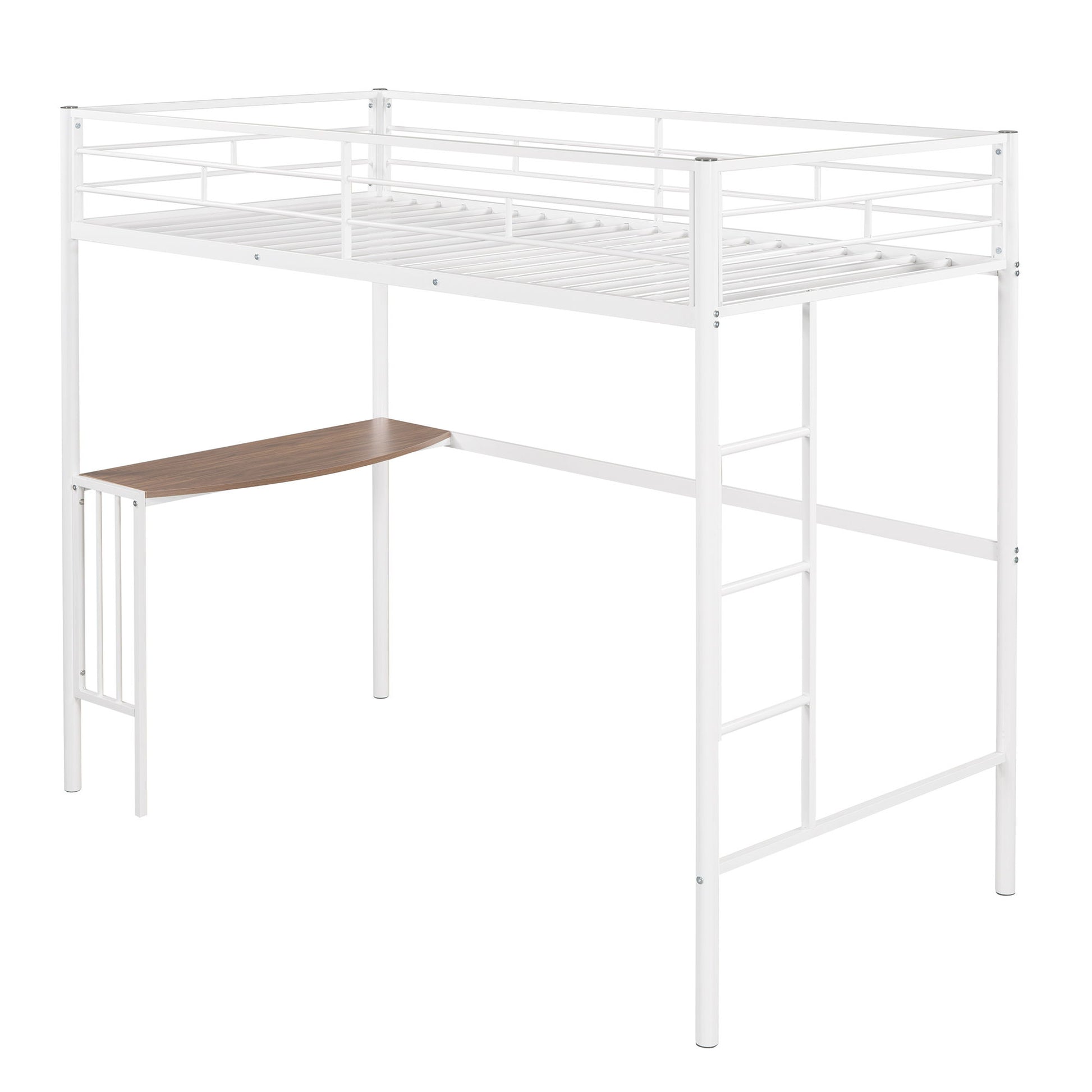 Bunk Bed With Desk, Ladder And Quality Slats For Bedroom - The Sleep Loft - Online Mattress Showroom NYC
