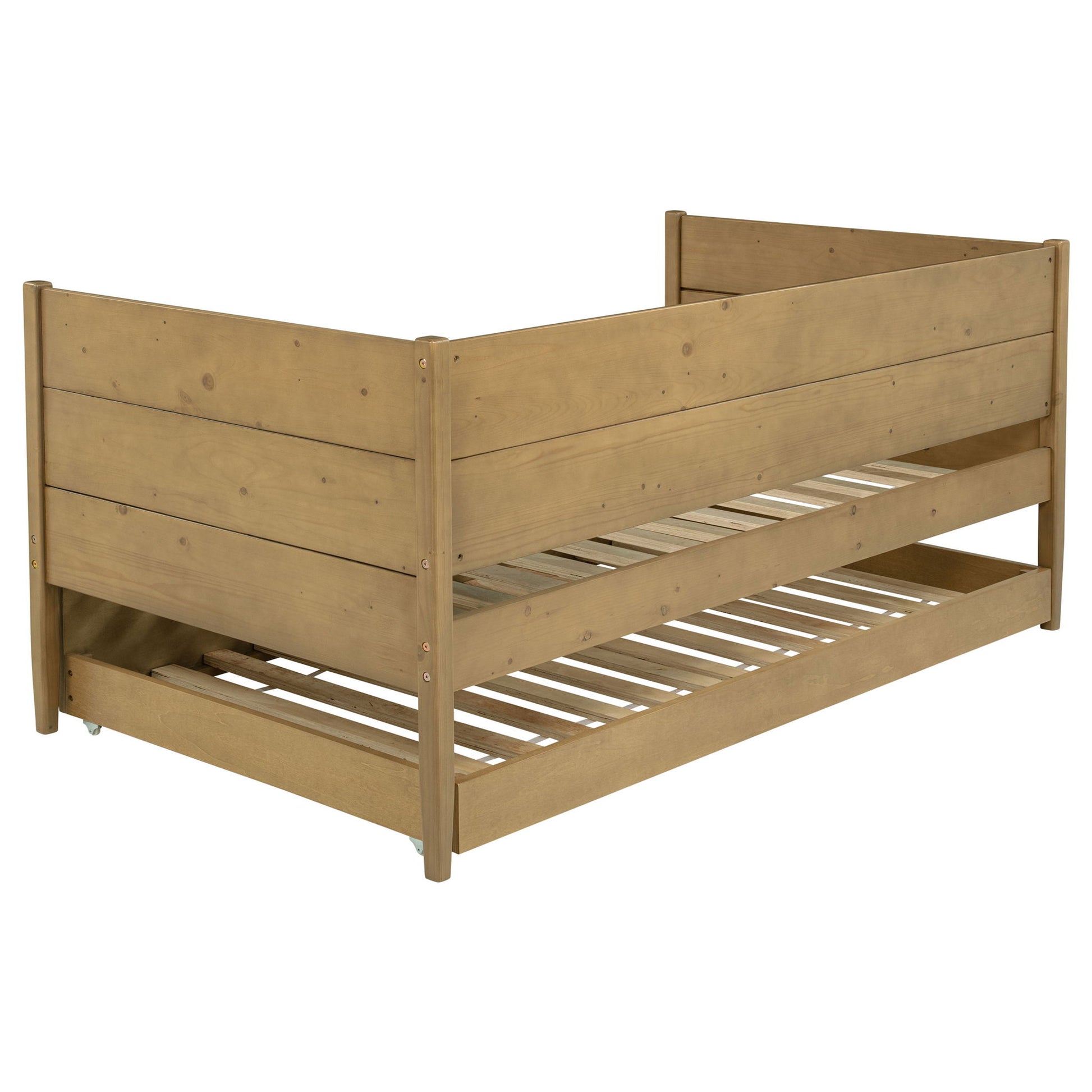 Stewart - Twin Daybed With Trundle - Natural - The Sleep Loft - Online Mattress Showroom NYC
