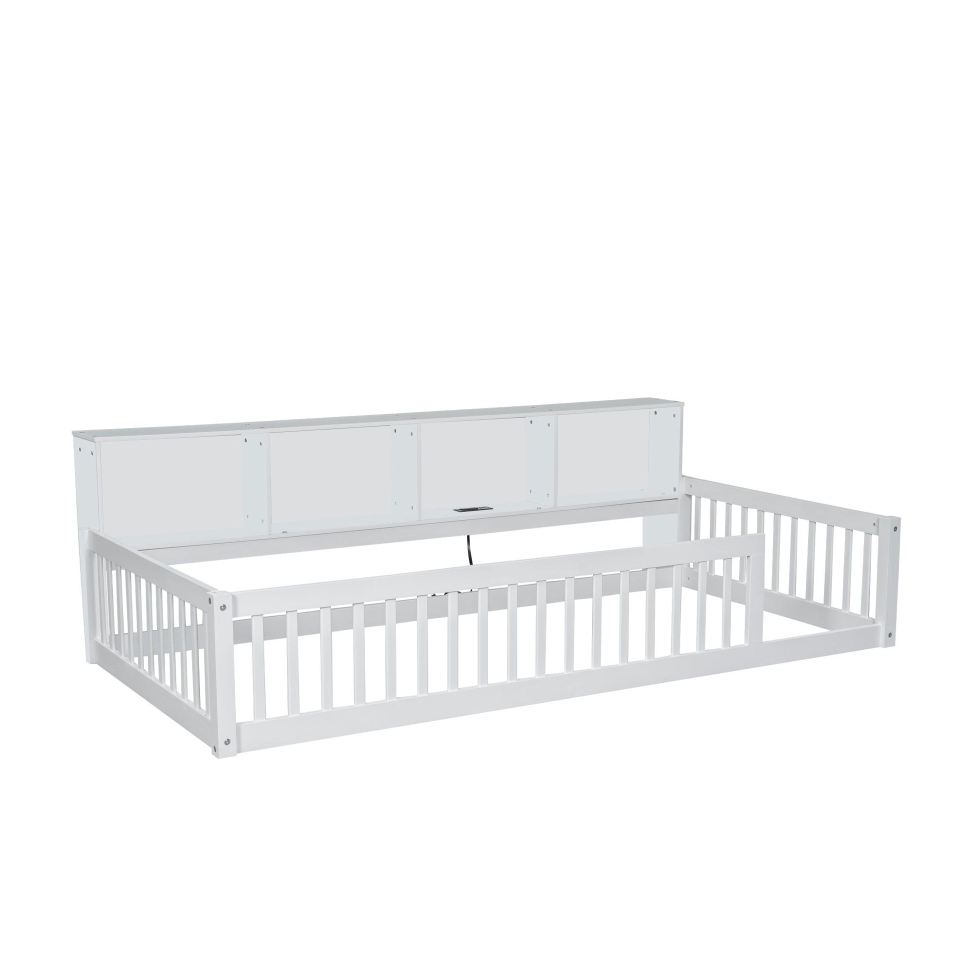 Floor Bed With Storage Cabinets And USB Ports - The Sleep Loft - Online Mattress Showroom NYC