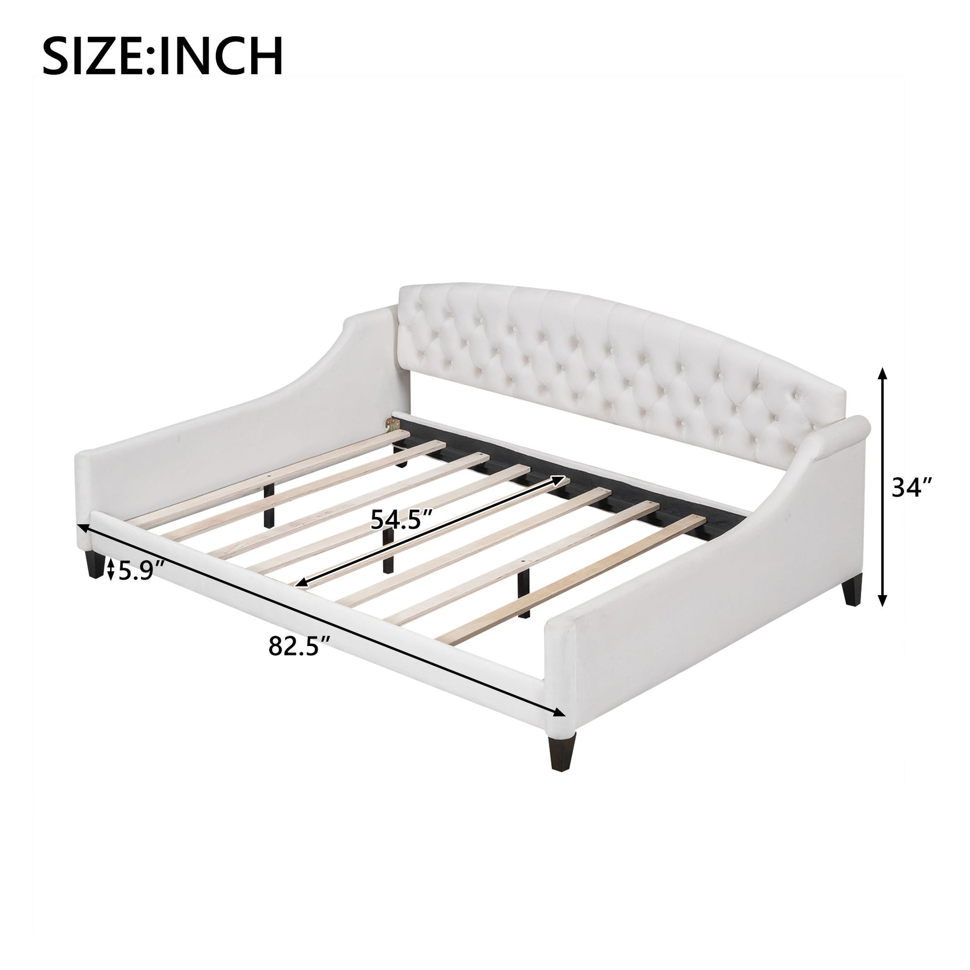 Modern Tufted Button Daybed - The Sleep Loft - Online Mattress Showroom NYC