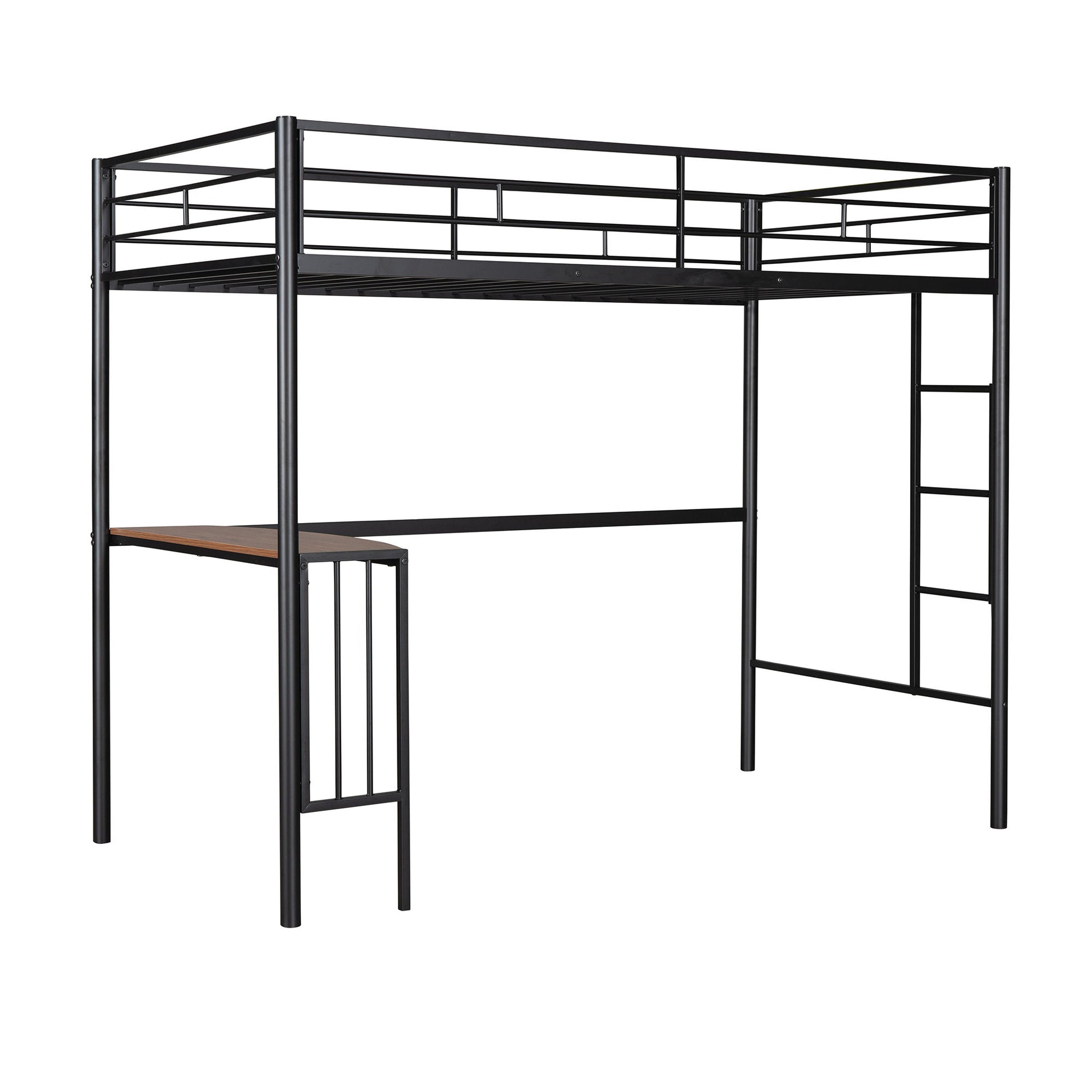 Bunk Bed With Desk, Ladder And Quality Slats For Bedroom - The Sleep Loft - Online Mattress Showroom NYC